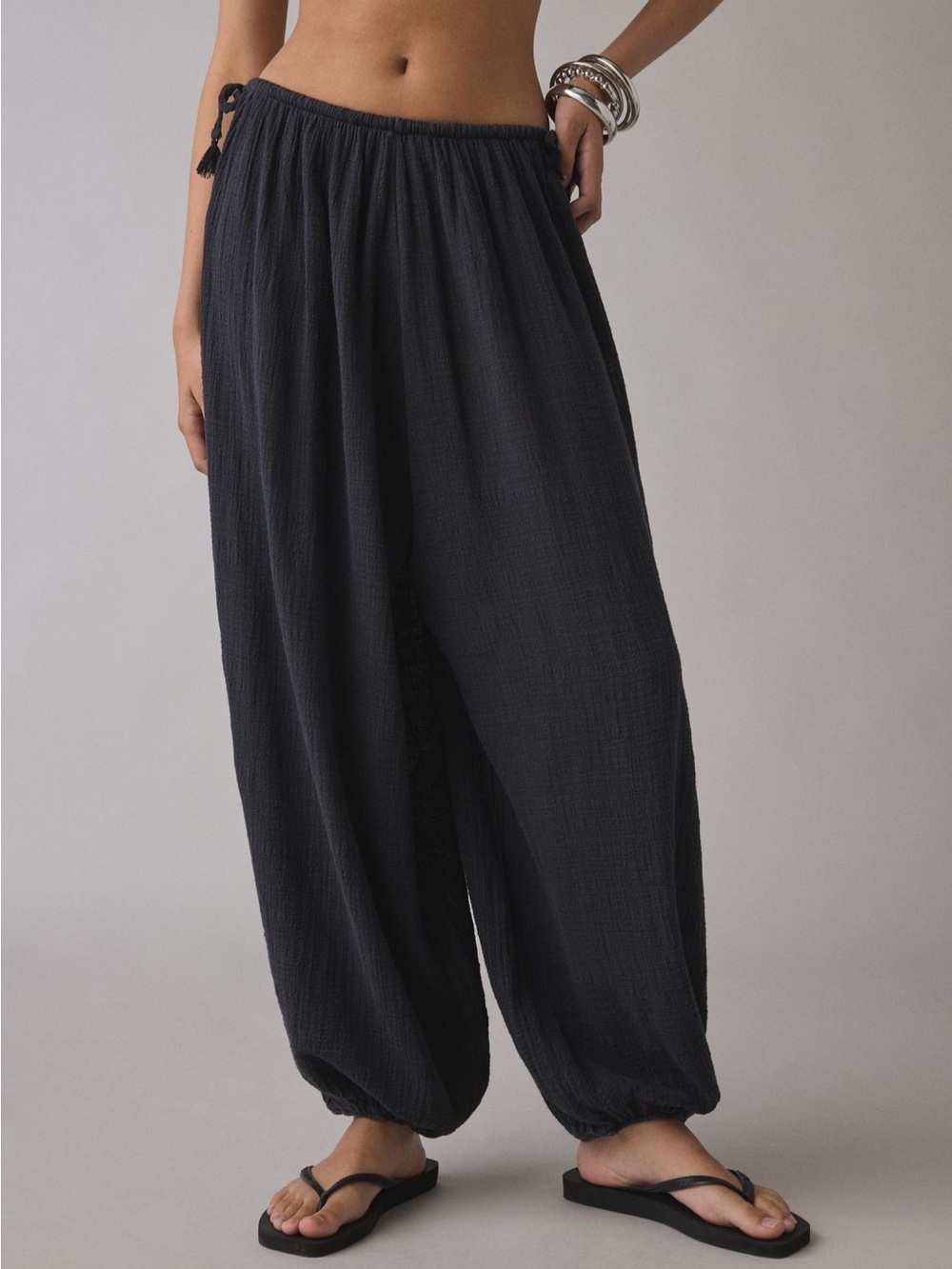 Urban Outfitters out from under side tie, balloon Pants